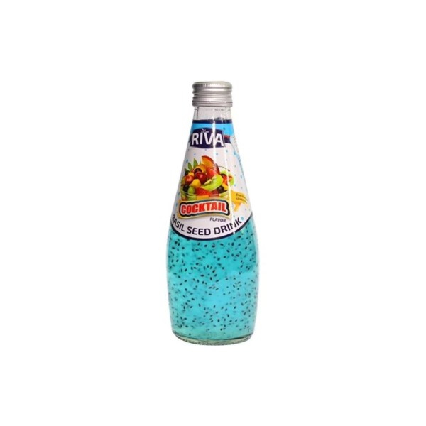Bebida Sabor Cóctel con (Semillas de Albahaca) 24/290ml RIVA