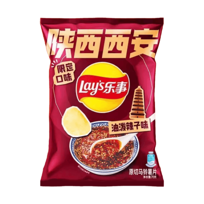 乐事油泼辣子薯片 22/70g