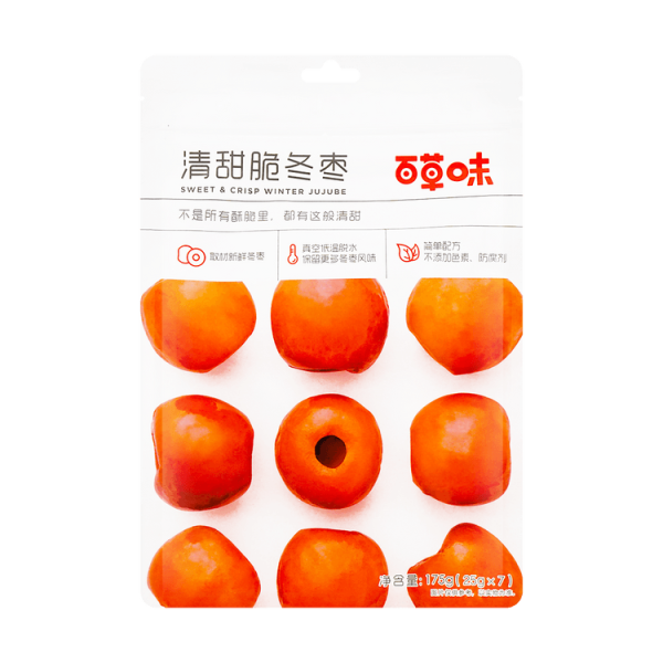 百草味脆冬枣  120/35g