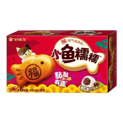 好丽友小鱼糯糯糯米红豆味 16/168g
