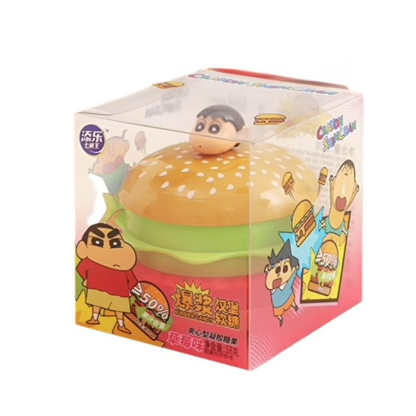 Crayon Shinchan gominola de Hamburguesa Sabor Fresa 24/58g