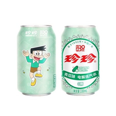 珍珍 青瓜味电解质汽水 24/330ml
