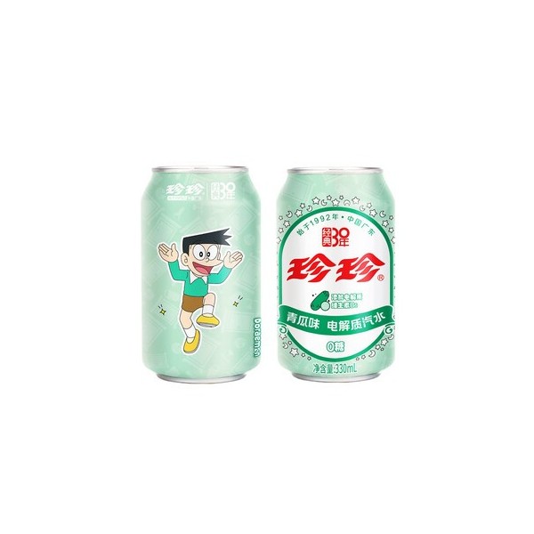 珍珍 青瓜味电解质汽水 24/330ml