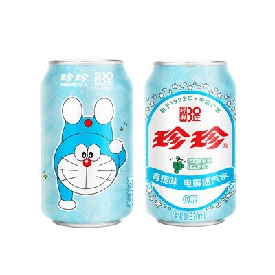 *Bebida con gas isotónica Doraemon sabor uva 24/330ml ZHENZHEN