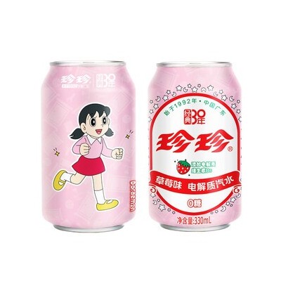 珍珍 草莓味电解质汽水 24/330ml