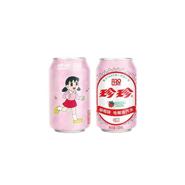 珍珍 草莓味电解质汽水 24/330ml