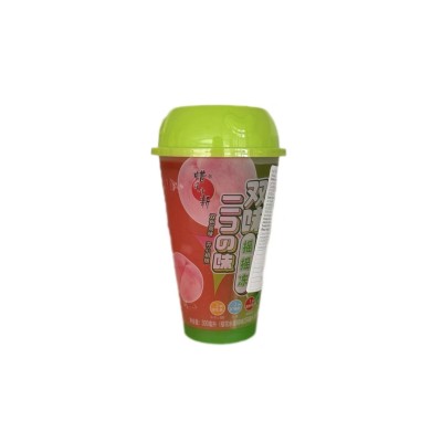 Bebida gelatina sabor duo (Durazno Sakura + Manzana Verde) 15/300ml