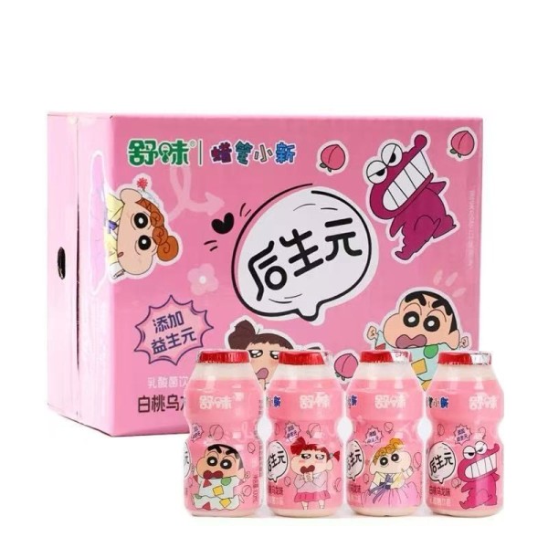 蜡笔小新乳酸菌饮品白桃乌 龙味 12/12/100g