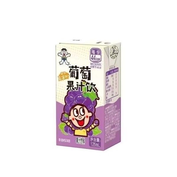 旺旺葡萄果汁饮料 9/4/125ml