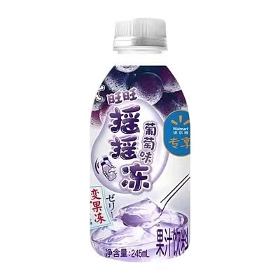 Bebida de jugo sabor Uva con Gelatina 24/245ml Want Want