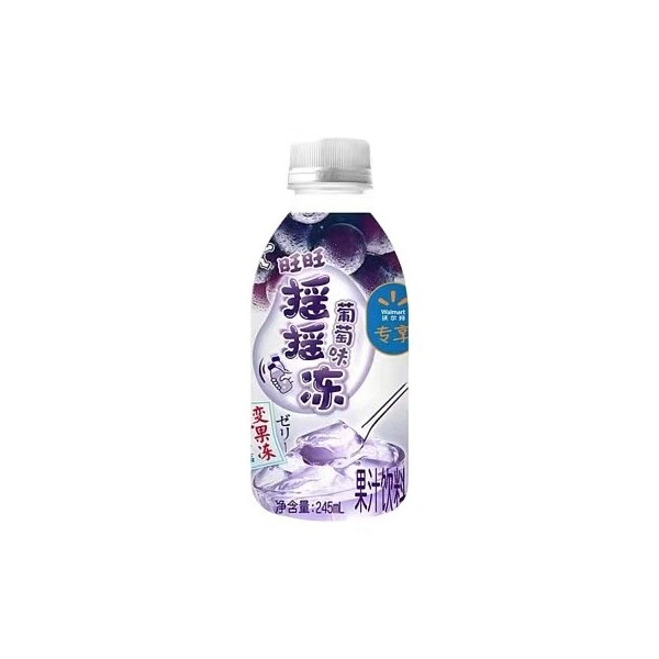 Bebida de jugo sabor Uva con Gelatina 24/245ml Want Want