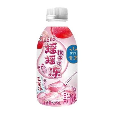 Bebida de jugo sabor Melocotón con Gelatina 24/245ml Want Want