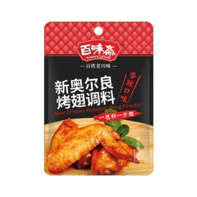 Condimento en polvo para alitas orleans sabor picante 60/35g BAIWEIZHAI