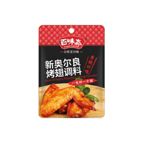 Condimento en polvo para alitas orleans sabor picante 60/35g BAIWEIZHAI