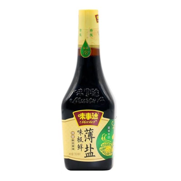 Salsa de Soya Weishida baja en sal 12/760ml Master
