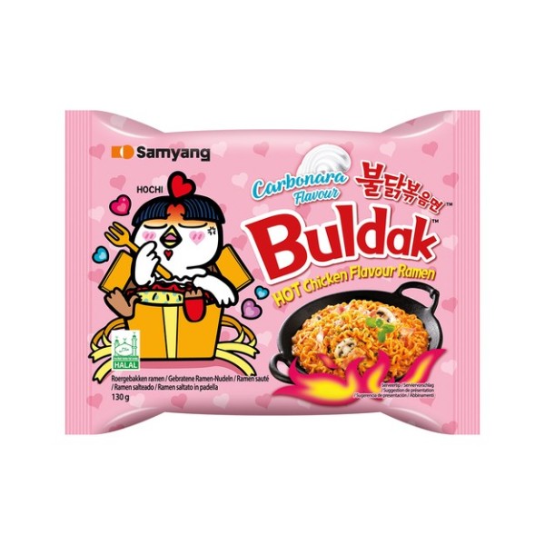 Buldak ramen pollo picante carbonara 20/130g SAMYANG