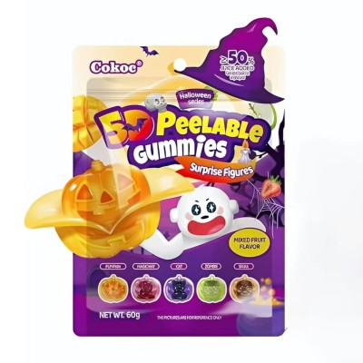 Gominolas pelables sabor a Frutas (Halloween) 50/75g COKOC