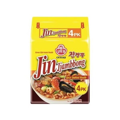Fideos Inst. Jin ramen sabor a Jjambbong 4/8/130g - OTTOGI