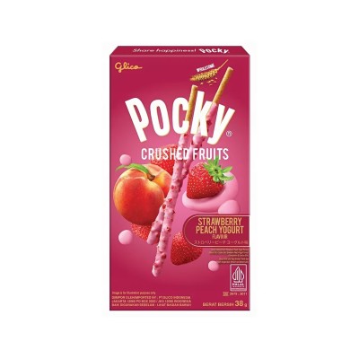 Pocky sabor Yogurt de Melocotón y Fresa 60/38g GLICO