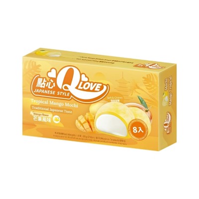 Mini mochi sabor Mango Tropical 24/80g QLOVE
