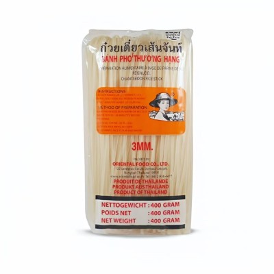 Fideos de Arroz tailandes 3mm (M) 34/400g FARMER