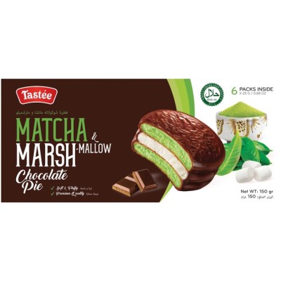 Galleta Choco Pie de Malvavisco y Matcha 16/150g TASTEE