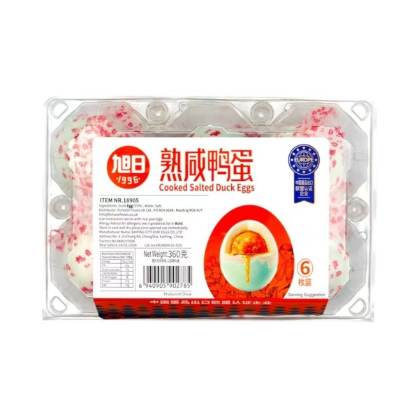 Huevo de Pato salado 24/6/360 XU RI
