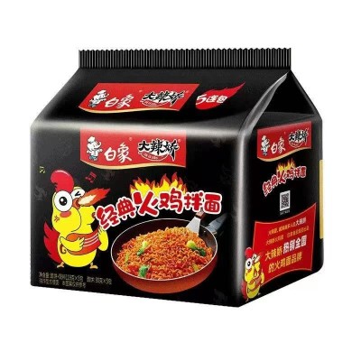 Fideos inst. sabor Pollo Picante 5/6/112g BAIXIANG