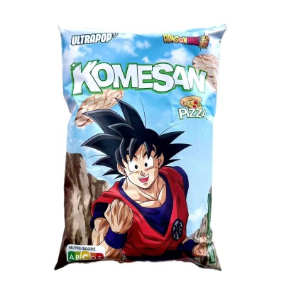 Snack de arroz Komesan sabor Pizza (Goku) 12/60g ULTRAPOP