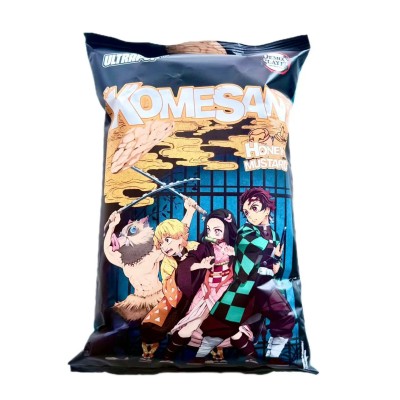 Sanck de arroz Komesan sabor Miel y Mostaza (Demon Slayer) 12/60g ULTRAPOP