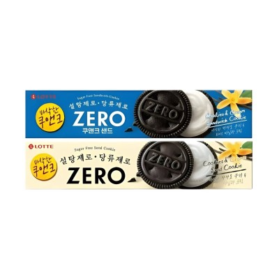 Galleta sandwich Zero sabor Vainilla (Sin Azucar) 30/96g LOTTE