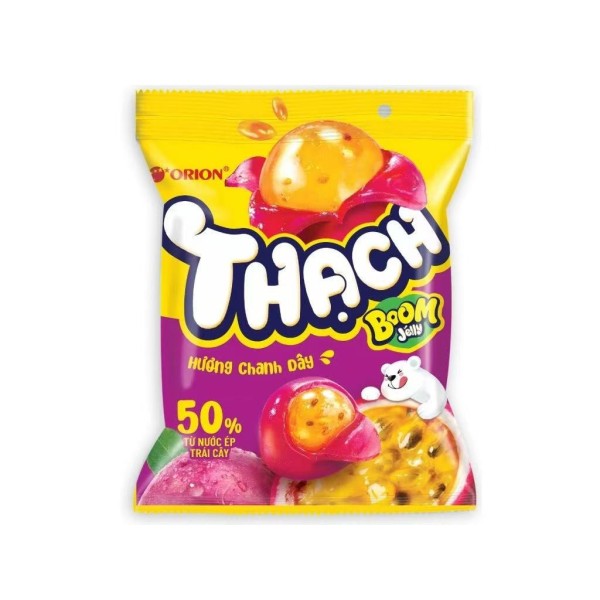 Gominola Boom pelable sabor Maracuyá 10/52g ORION