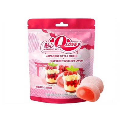 Mini mochi sabor Crema de Frambuesa 24/120g QLOVE