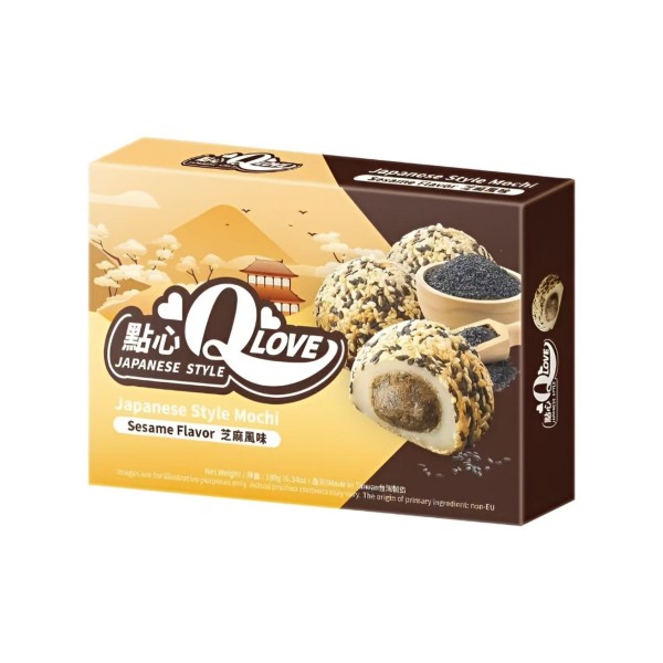 Mini mochi sabor Sésamo 24/180g QLOVE