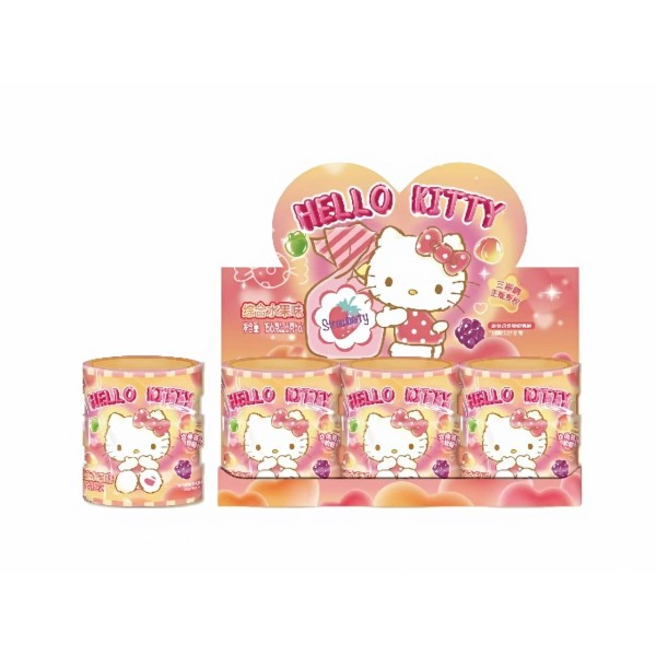 Hucha de caramelos sabor Fresa Hello Kitty 48/27g QI