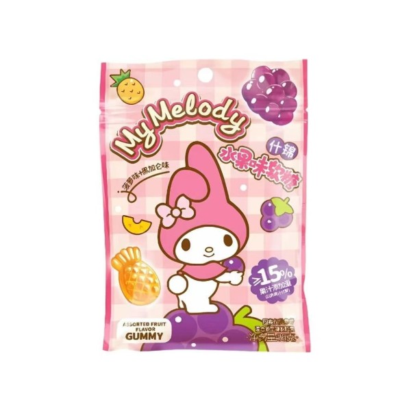 Gominola sabor Piña y Grosella Negra My Melody 24/36g QI