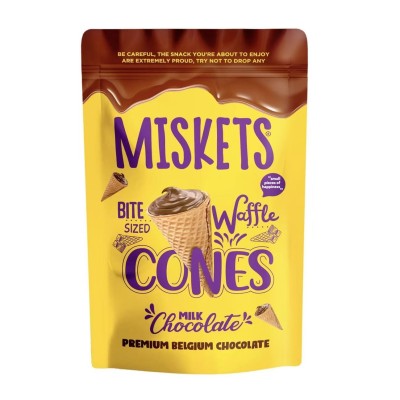 Conos Wafer sabor Chocolate con Leche 12/70g MISKETS