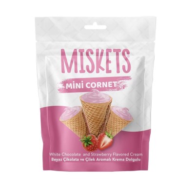 Conos Wafer sabor Choco Fresa 6/50g MISKETS