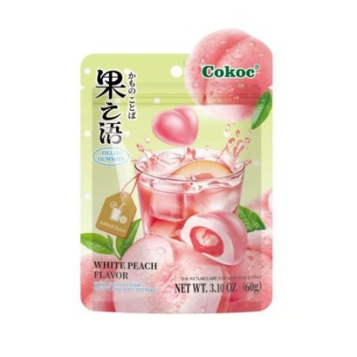 Gominola rellena sabor Melocotón 50/60g COKOC