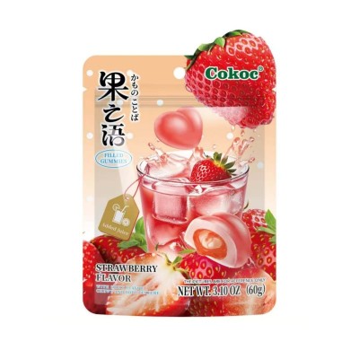 Gominola rellena sabor Fresa 50/60g COKOC