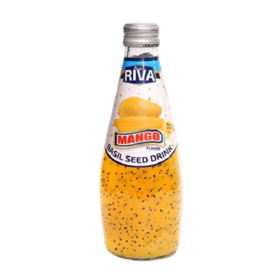 Bebida sabor Mango con (Semillas de Albahaca) 24/290ml RIVA