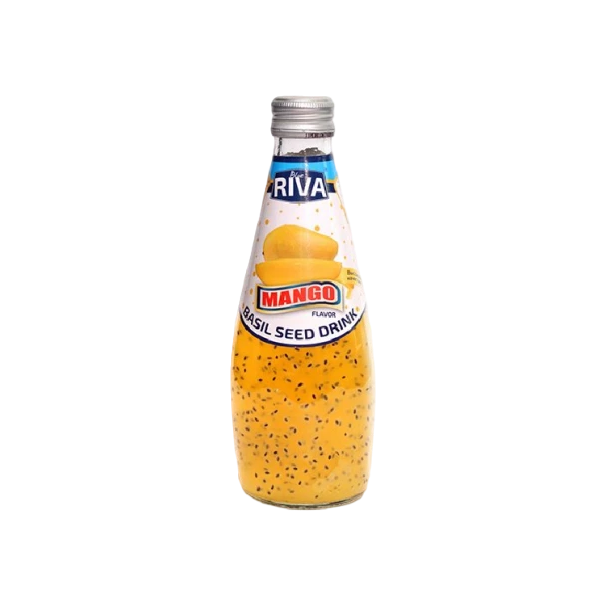 Bebida sabor Mango con (Semillas de Albahaca) 24/290ml RIVA