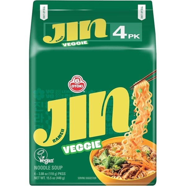 Fideos Inst. Jin Ramen sabor Vegetal 32/110g OTTOGI