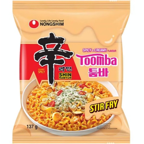 Fideos Inst. sabor Picante y Cremoso Toomba 20/137g NONGSHIM