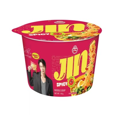 Fideos Inst. Jin Ramen sabor Picante bol 12/110g OTTOGI