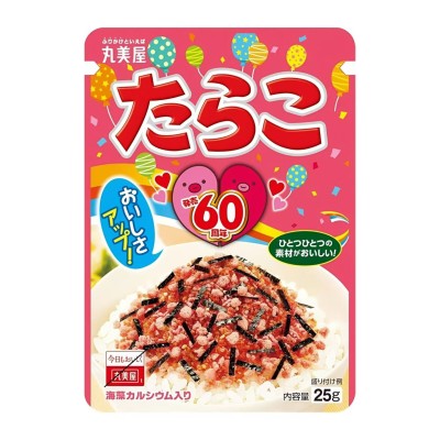 Condimento para Arroz Tarako Furikake 10/12/25g MARUMIYA