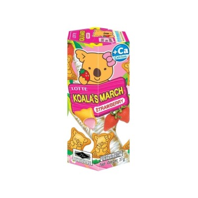 Galletas rellenas de Fresa Koala´s March 48/37g LOTTE