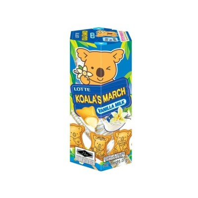Galletas rellenas de Vainilla con Leche Koala´s March 48/37g L OTTE