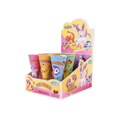 Conos de galleta sabor Chocolate (Pokémon) 12/12/16g LEDA