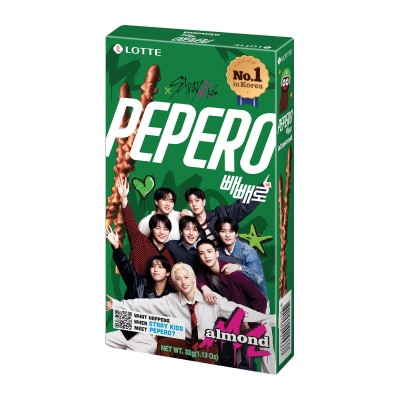 Pepero sabor Chococlate y Almendra (Stray Kids) 40/32g LOTTE